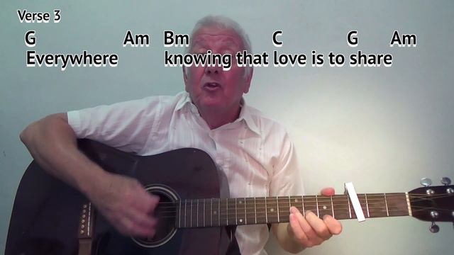 Here, There and Everywhere (The Beatles) GUITAR LESSON with chords & lyrics (key G:capo 3rd fret) смотреть онлайн