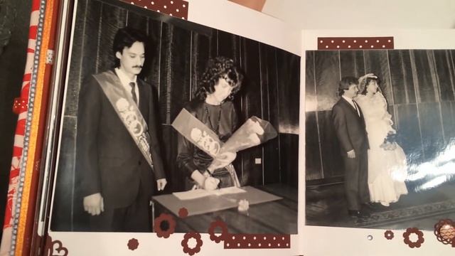 Свадебный ретро-альбом/скрапальбом. Ручная работа/свадебный альбом. смотреть онлайн