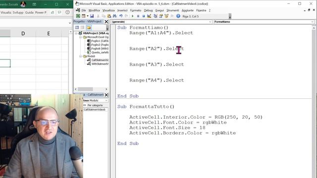 Excel VBA #6 Call Statement, Istruzione per richiamare una Macro dentro un altra Macro смотреть онлайн