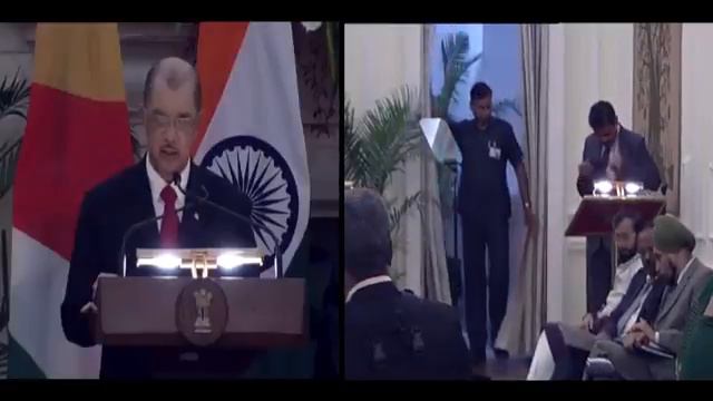 President of Seychelles James Michel Speech with PM Modi | Joint Press Statement | Mango News смотреть онлайн