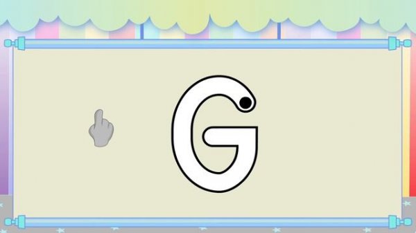 How to Write the Uppercase Letter G - Uppercase Alphabet for Kids