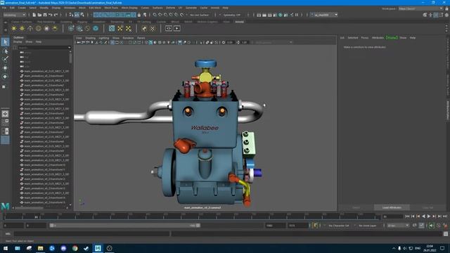 ? Как сделать видео в Maya? Видеоурок по рендеру — Студия Анимации смотреть онлайн