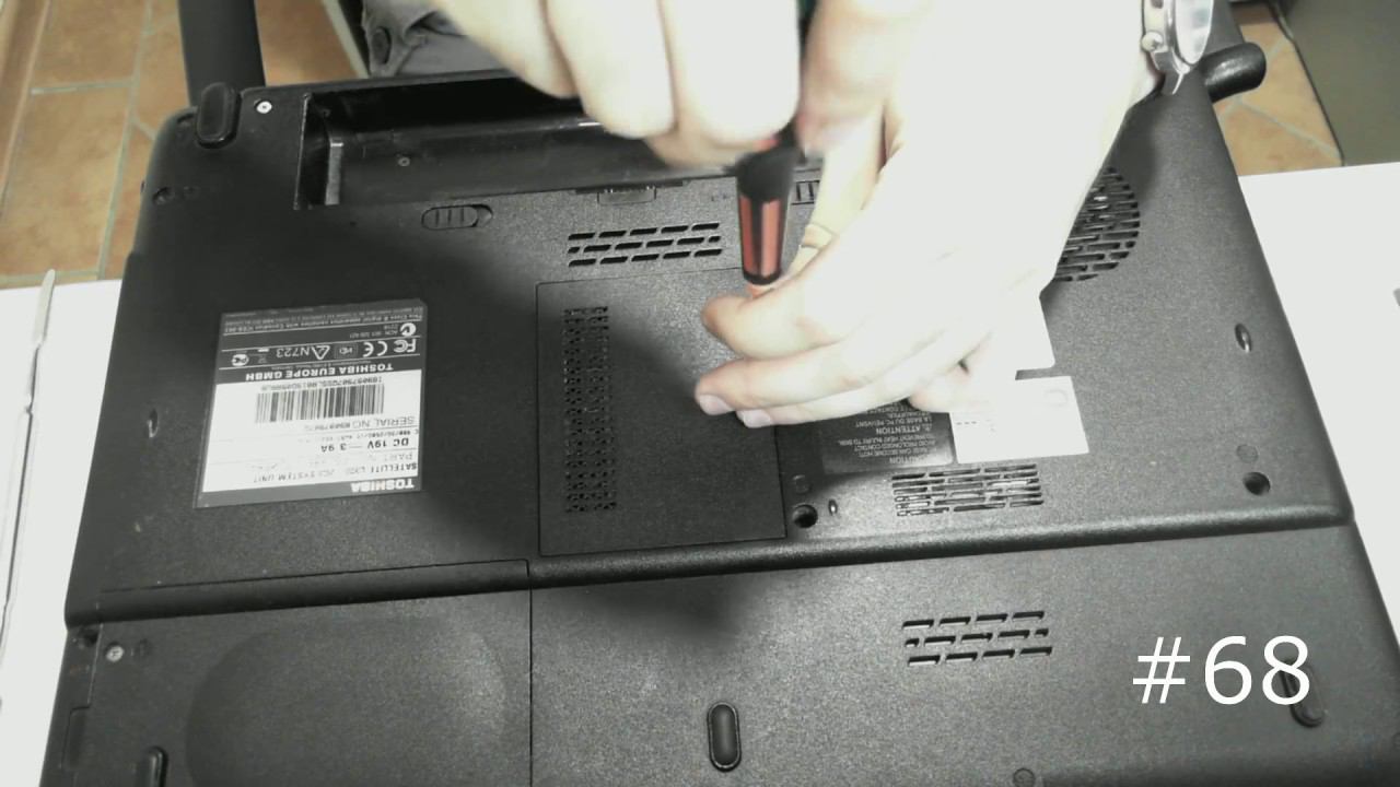 Полная разборка ноутбука Toshiba L300. Техобслуживание, замена элементов, ремонт Toshiba L300