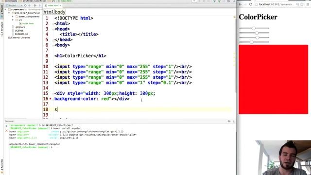AngularJS.DE - ColorPicker in 5 Minuten смотреть онлайн