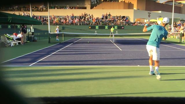 Novak Djokovic & Victor Troicki | Indian Wells Practice 3/11/17 (Court Level 60fps) смотреть онлайн