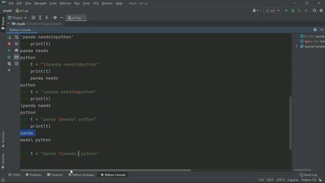#11. Спецсимволы, экранирование символов, Raw-строки | Python для начинающих