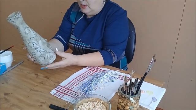 Мастер класс Сенченко Е И Декорирование стеклянной вазы в технике "Пейп - арт" смотреть онлайн