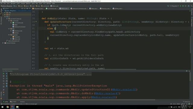 Finalizing Mkdir and Testing with LS #5.4 Scala functioning and programming for beginners смотреть онлайн