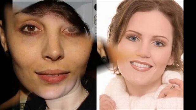 Чудеса макияжа, до и после макияжа невероятная разница!!! смотреть онлайн