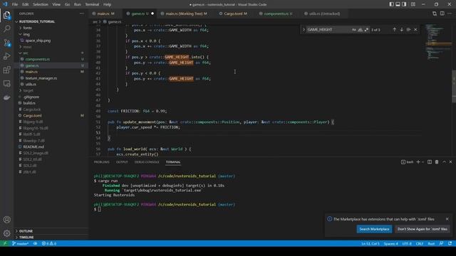 Rusteroids Tutorial 7 | Adding Momentum to the Player Character | Electro Cat Studios смотреть онлайн