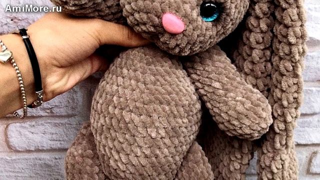 Амигуруми: схема Плюшевый зайка. Игрушки вязаные крючком - Free crochet patterns. смотреть онлайн