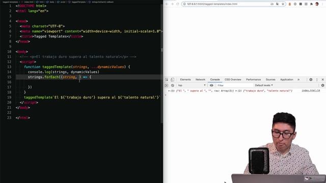 JavaScript Tagged Templates - Curso de JavaScript para React смотреть онлайн