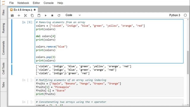 Part 5 Python Array Udemy смотреть онлайн
