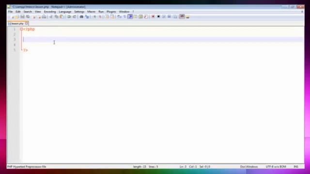 PHP Tutorial for Beginners First script 3 смотреть онлайн