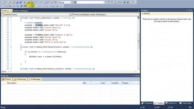 LEARNING C# Control TreeView смотреть онлайн