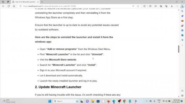 How To Fix Minecraft Launcher Error Code 0x1