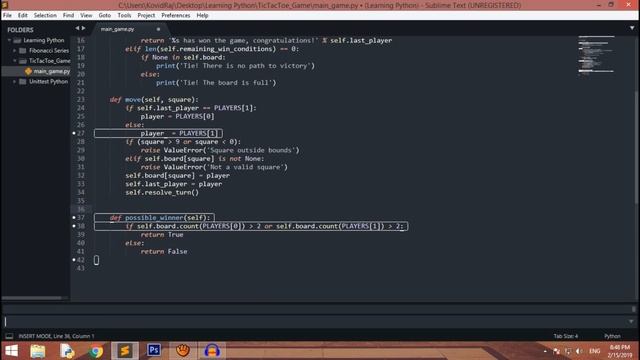 Python Project: Tic Tac Toe in Python - Game Development смотреть онлайн