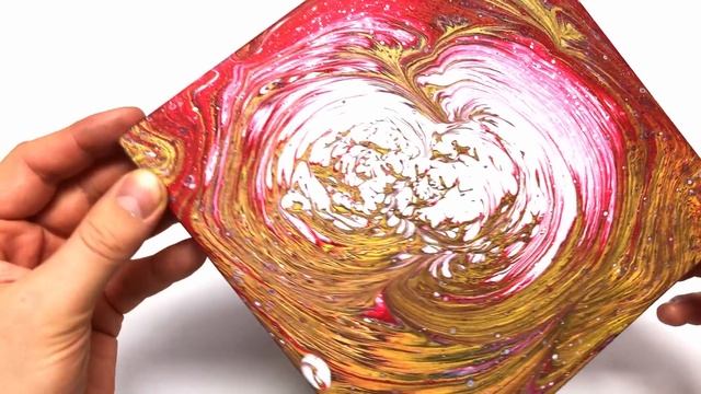 Acrylic Pouring with a POPSICLE + EPOXY RESIN - circular results! | JFA смотреть онлайн
