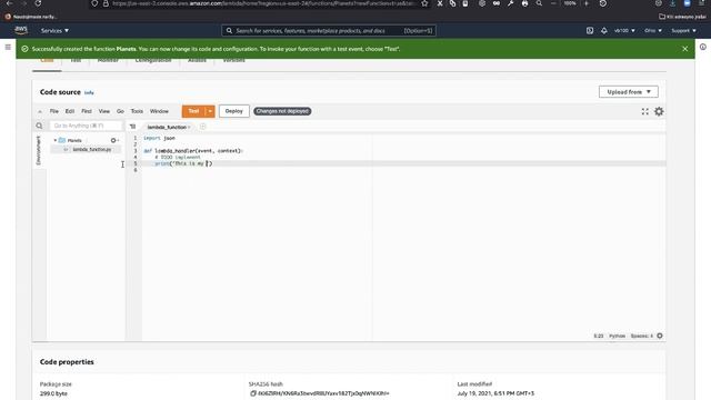 Your first AWS Lambda function ever | Very simple example смотреть онлайн