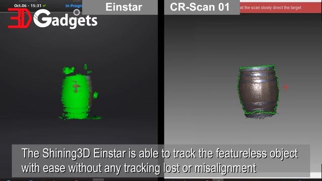 Einstar vs CR-Scan 01 (Featureless object) смотреть онлайн