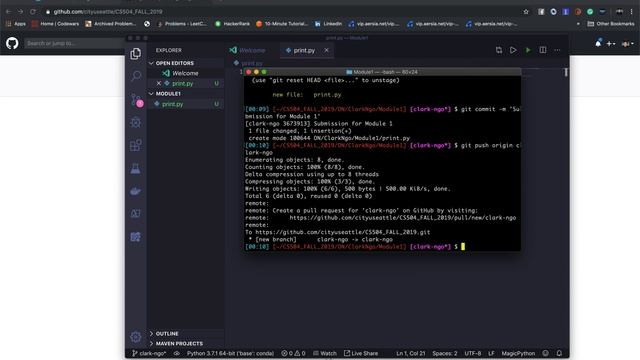 CS 504 Git and GitHub Workflow смотреть онлайн