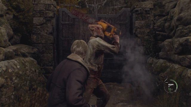 What happens when you run to the village door? Resident Evil 4 Remake смотреть онлайн