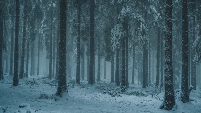 Snow Winter Ambience With Meditation Relaxing Music |Winter Wonderland |Winter Snow Background Vide смотреть онлайн