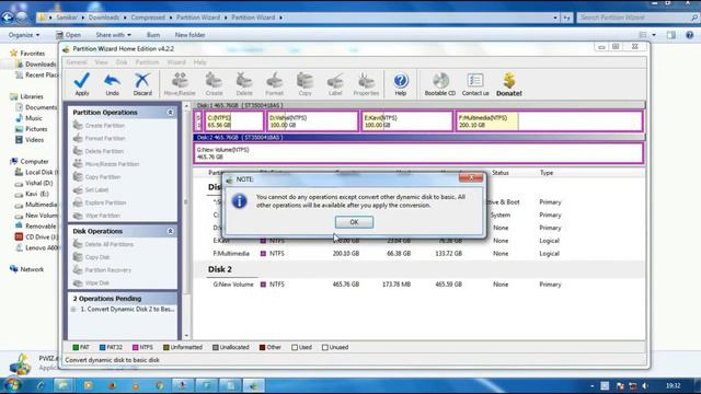 How to convert/change disk type dynamic to basic without lossing data смотреть онлайн