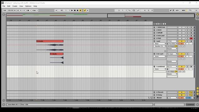 Combine multiple audio or midi tracks into one in Ableton смотреть онлайн