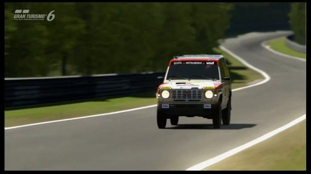 Gran Turismo 6 - Nürburgring Nordschleife - Mitsubishi PAJERO Rally Raid Car '85 [[-7.51.425-]] смотреть онлайн