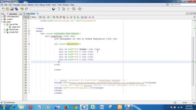 Bootstrap Pagination смотреть онлайн
