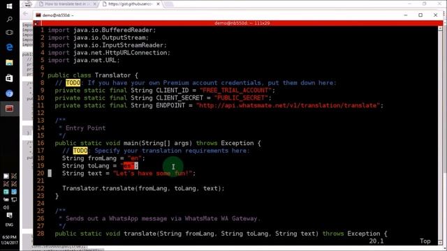 How to translate text in Java смотреть онлайн