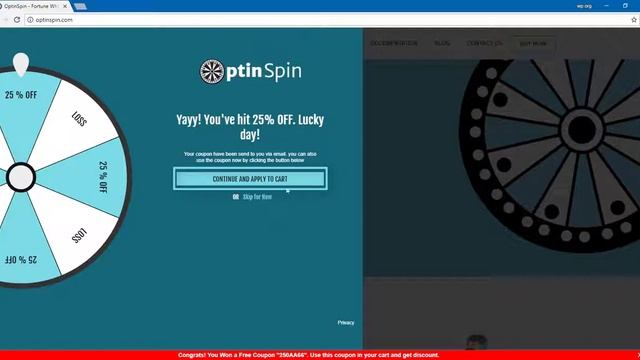 OptinSpin - Fortune Wheel Integrated with WordPress, WooCommerce and Easy Digital Downloads Coupons смотреть онлайн