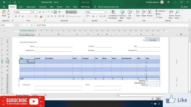 "Expenses List Report Format/ TemplateStep by step In Excel" смотреть онлайн