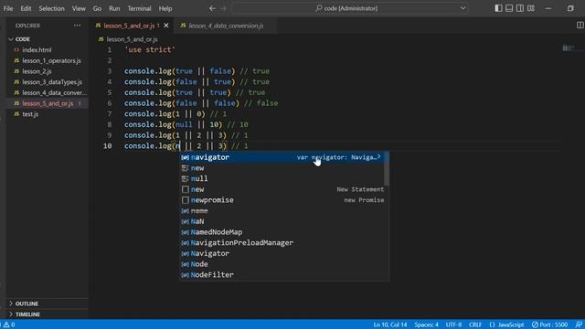 JavaScript с нуля. Урок №5. Логические операторы. смотреть онлайн