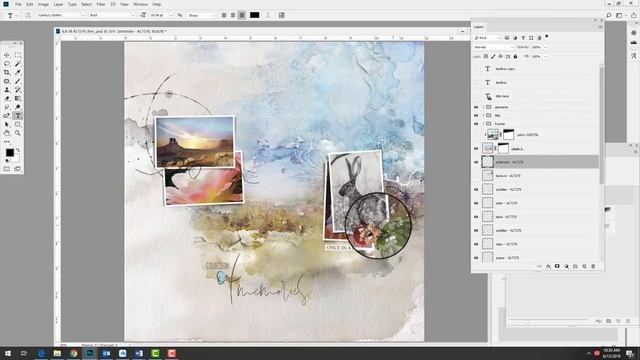 Artsy Template Masking with Transfers смотреть онлайн