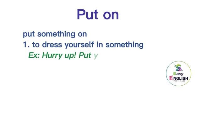 Common Phrasal Verbs l Phrasal verbs with sentences l Vocabulary l Easy English with Saji смотреть онлайн