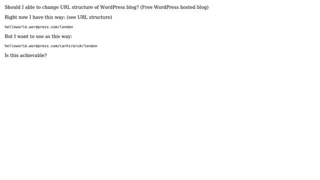 Wordpress: wordpress.com website url structure (2 Solutions!!) смотреть онлайн