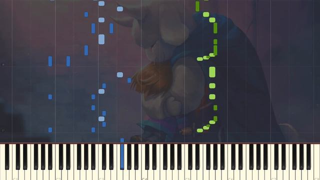 Undertale - Heartache [Piano Tutorial] (Synthesia) смотреть онлайн