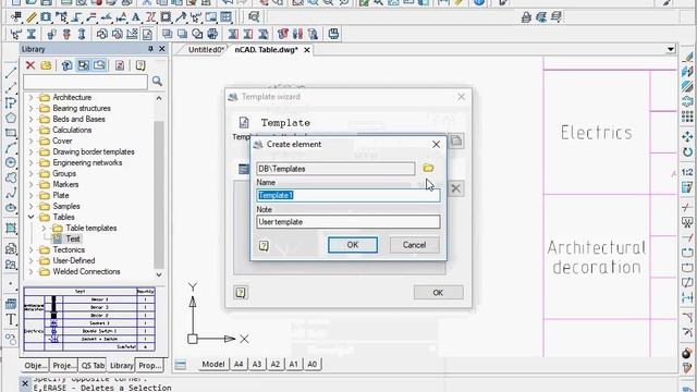 nanocad Construction. Table Edit смотреть онлайн