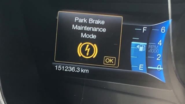 Ford Fusion/Mondeo - Brake service mode activation/de-activation смотреть онлайн