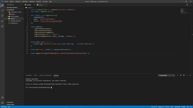 Créer un bot Discord MUSIC avec Node.JS FACILEMENT - 01 - Lire une vidéo sur YouTube смотреть онлайн