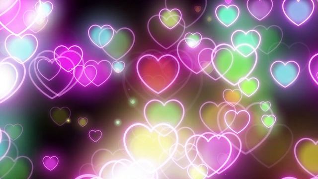 Enchanted Colorful Hearts: Best Free Background Video Loop смотреть онлайн