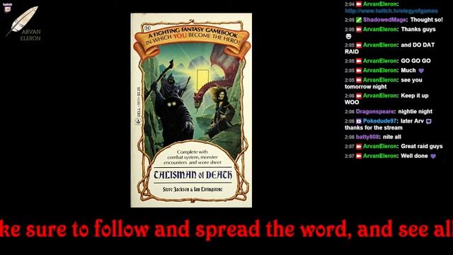 Arv streams Day 3 of Fighting Fantasy Gamebook #11: Talisman of Death, where YOU are the her - 3 / смотреть онлайн