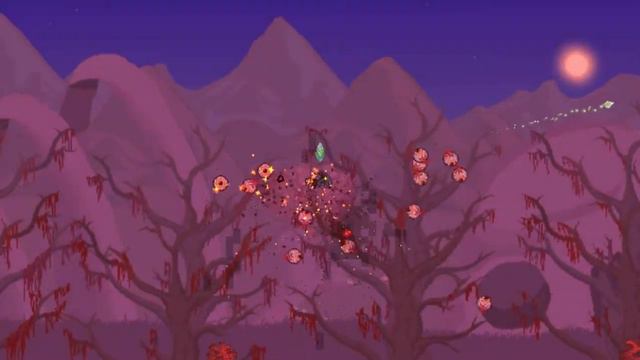 Terraria - Killing the Brain Of Cthulhu with the Bladed Glove смотреть онлайн