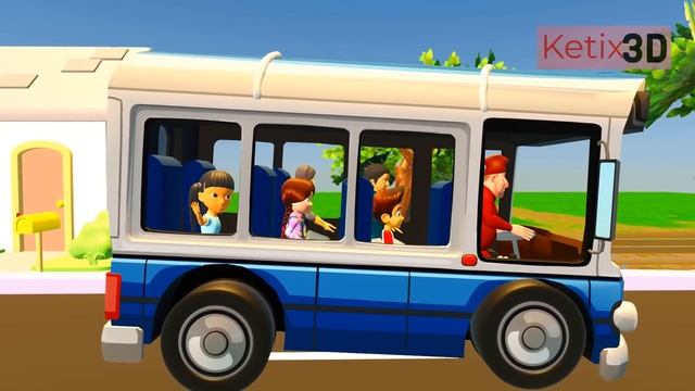 Wheels On The Bus Song - Ketix 3d #wheelsonthebus #rhymes #trending #newrhymes #mix