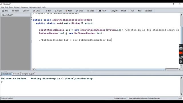 Take User Input with InputStreamReader in JAVA смотреть онлайн