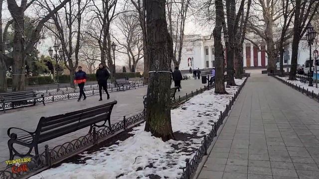 Одесса 2 февраля. Прогулка по Приморскому бульвару. Потемкинская лестница. Дюк Де Ришелье смотреть онлайн