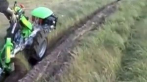 Активный дисковый плуг для мотоблока