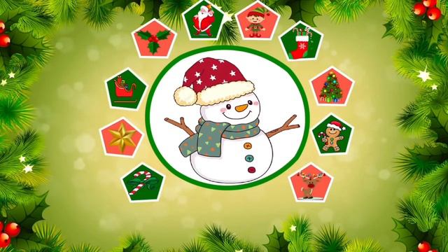 25 Words- Christmas Vocabulary- Learn English-Preschool Toddlers , Kindergarten & Elementary Kids